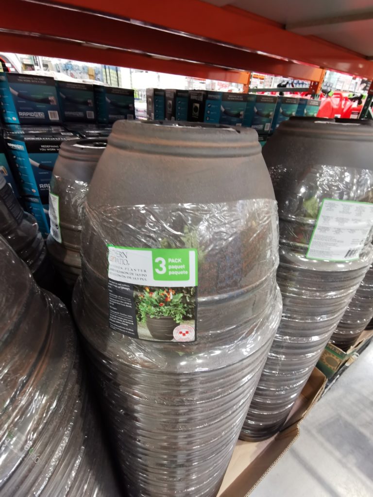 Hudson 14.5″ Resin Planter, 3pack CostcoChaser