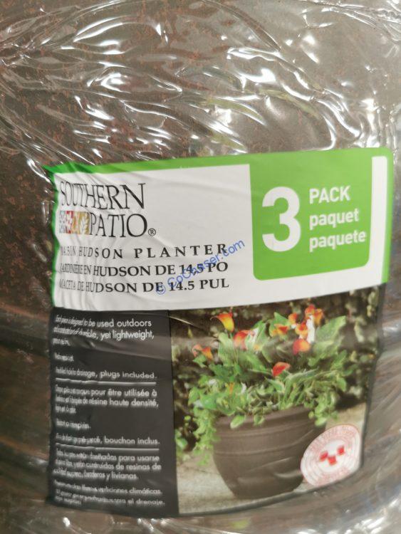 Hudson 14.5″ Resin Planter, 3pack CostcoChaser