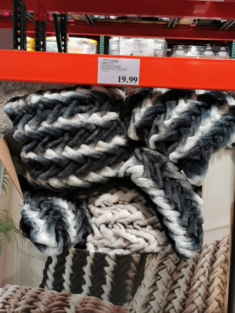 Costco2271000ParklaneBraidedOmbreDecorativePillow CostcoChaser