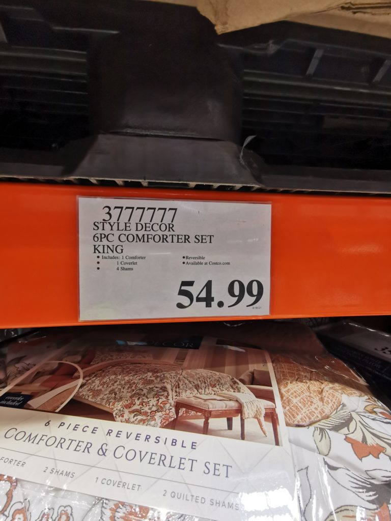 Style Décor Microfiber Comforter Set, 6 Pieces, King and Queen