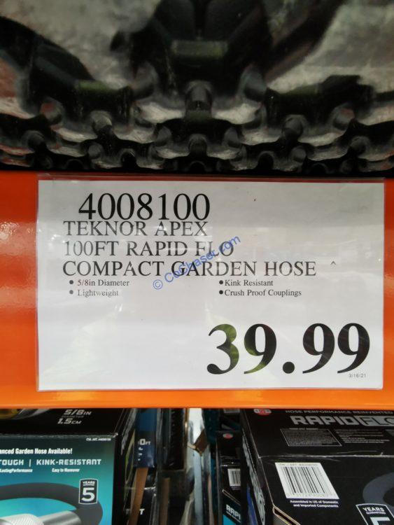 Rapid Flo 100 ft. Compact Garden Hose CostcoChaser