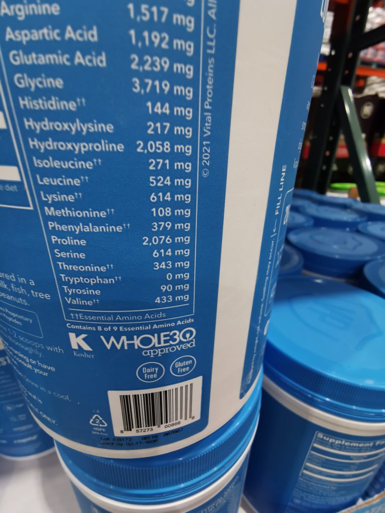 Costco1303463VitalProteinsCollagenPeptidesUnflavored4 CostcoChaser