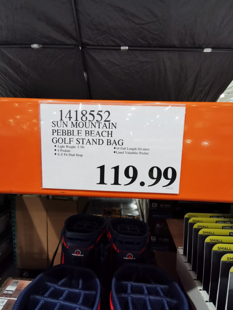 Costco1418552Sun MountainPebbleBeachGolfStandBagtag CostcoChaser
