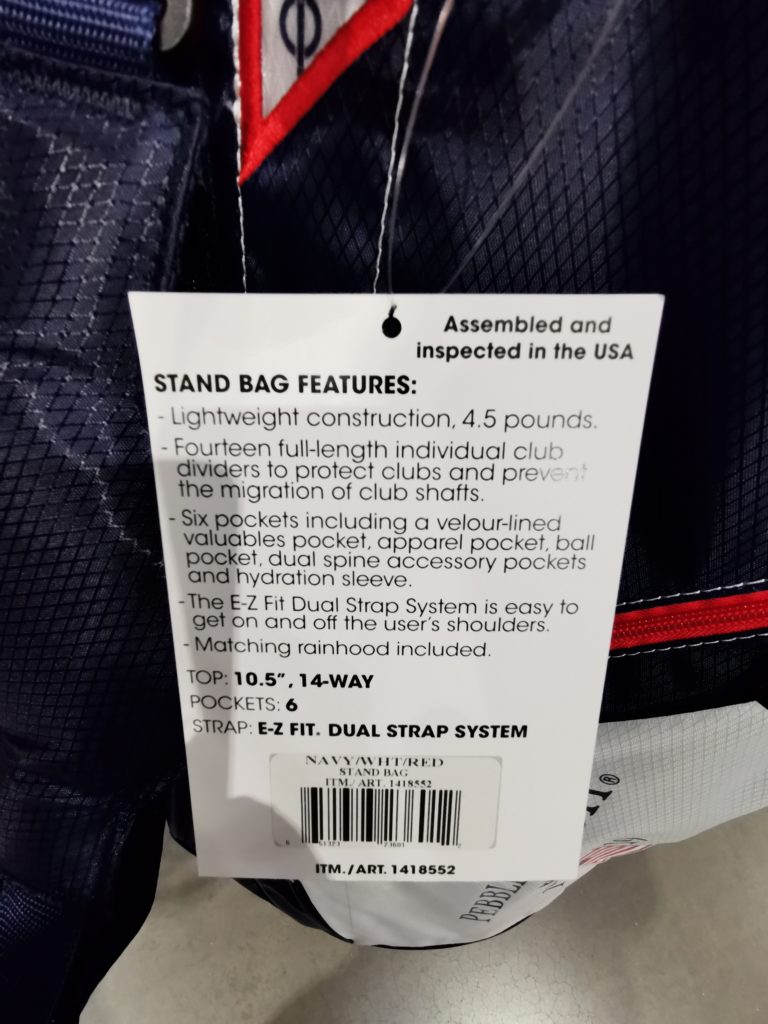 Costco1418552Sun MountainPebbleBeachGolfStandBag4 CostcoChaser
