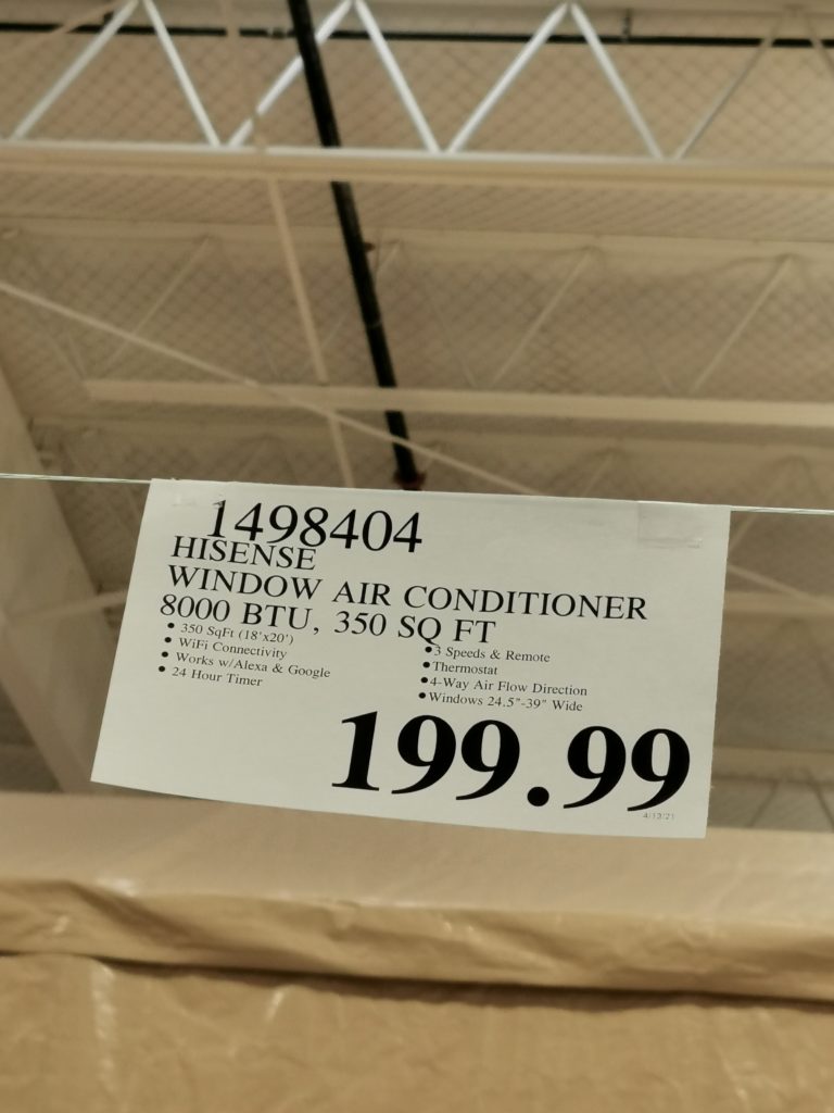 Costco1498404HisenseWindowAirConditionertag CostcoChaser