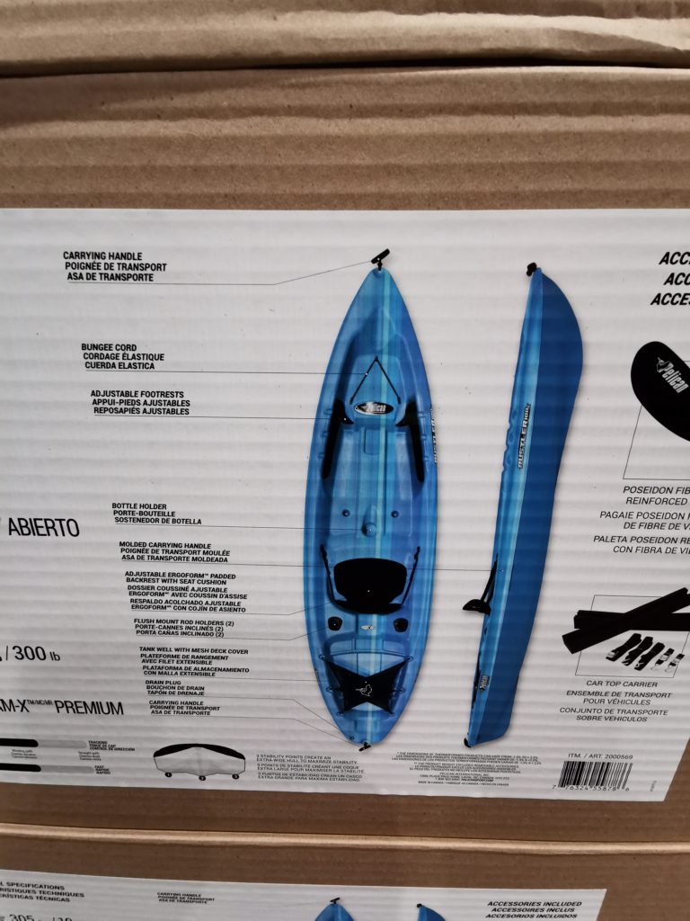 Costco2000569PelicanRustler100XSitInKayakwithPaddle2