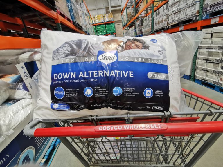 Sealy Sterling Down Alternative Pillow 2PK Standing/Queen CostcoChaser