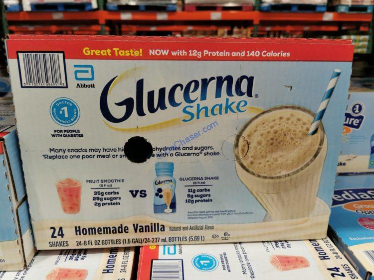 Glucerna Diabetic Nutrition Beverage Vanilla 24 x 8 Ounce