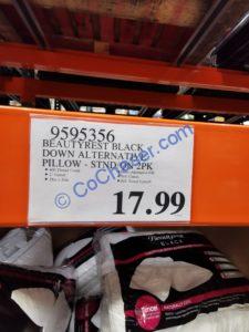 Costco-9595356-Beautyrest-Black-Down-Alternative-Pillow-tag