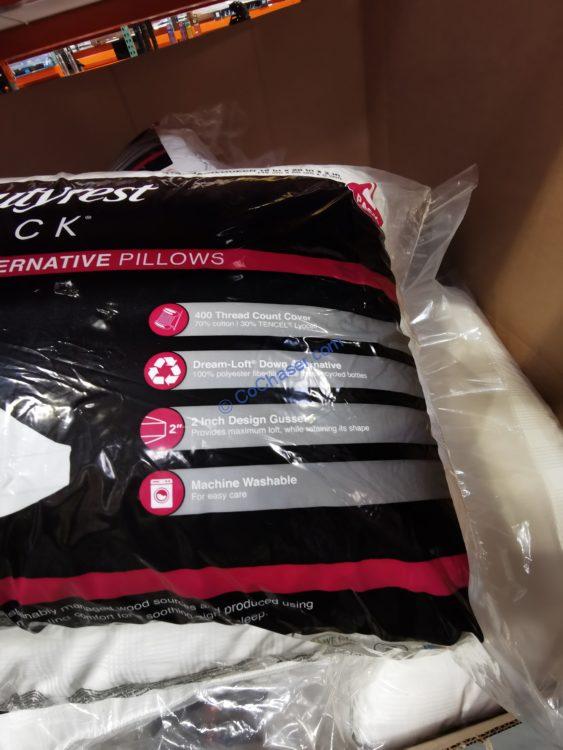 Beautyrest Black Down Alternative Pillow Standing/Queen 2PK CostcoChaser