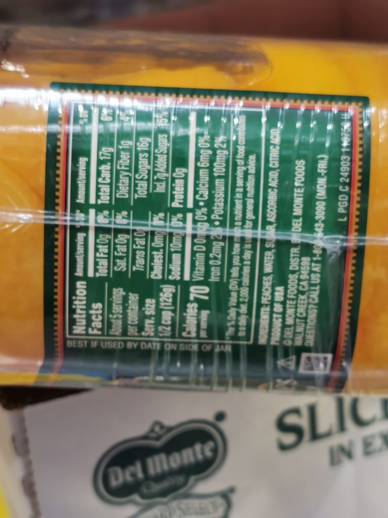 Costco1321177DelMonteOrchardSelectPeacheschart CostcoChaser