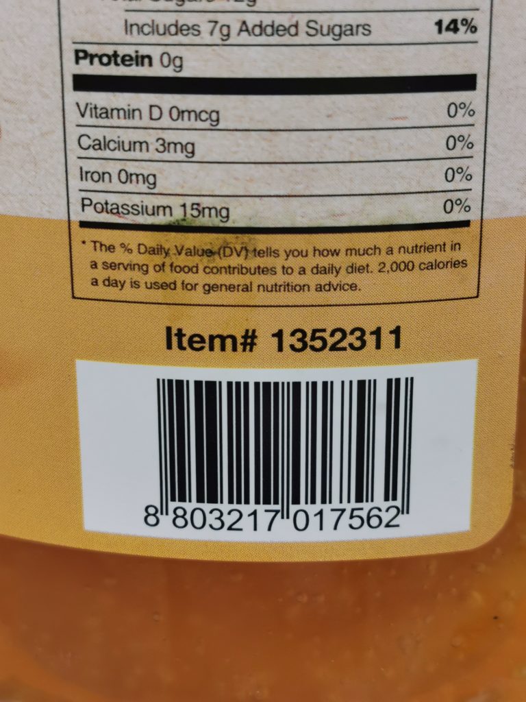 Costco1352311VonebeeHoneyCitronGingerTeabar CostcoChaser