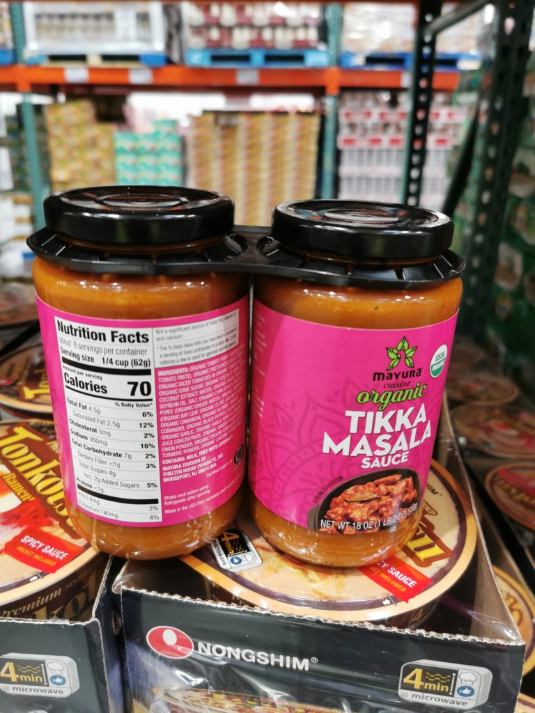 Mayura Cuisine Organic Tikka Masala 2/18oz Jars CostcoChaser