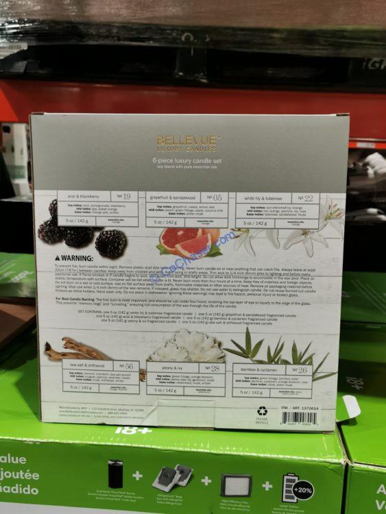 Bellevue Luxury Candle Soy blend 6 Pack CostcoChaser
