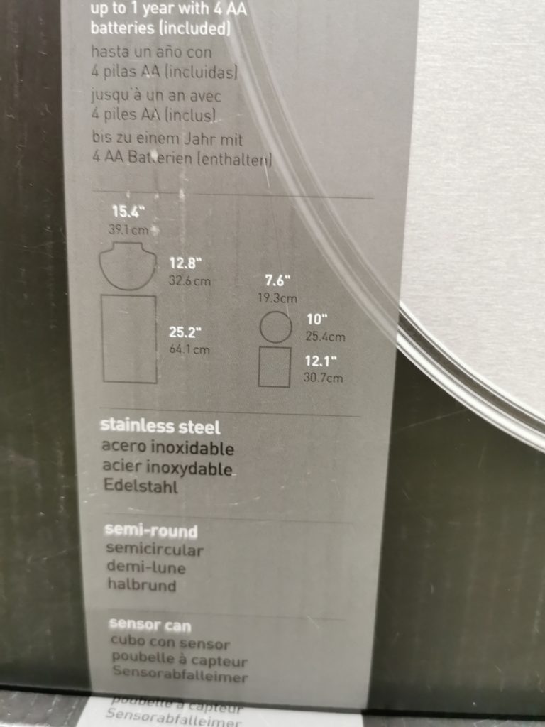Costco1401701SimplehumanStainless45LSensorCan2 CostcoChaser