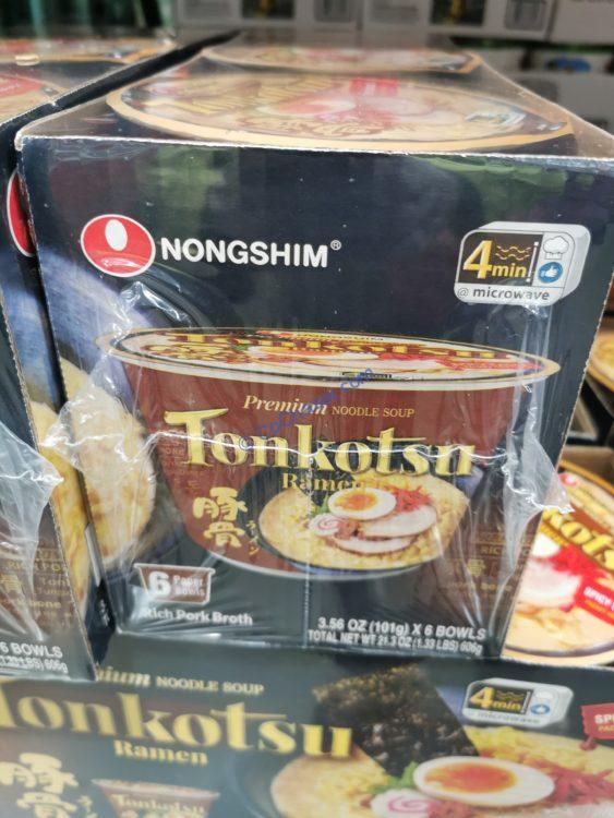 Nongshim Tonkotsu Ramen Bowl, 6/3.56 oz,