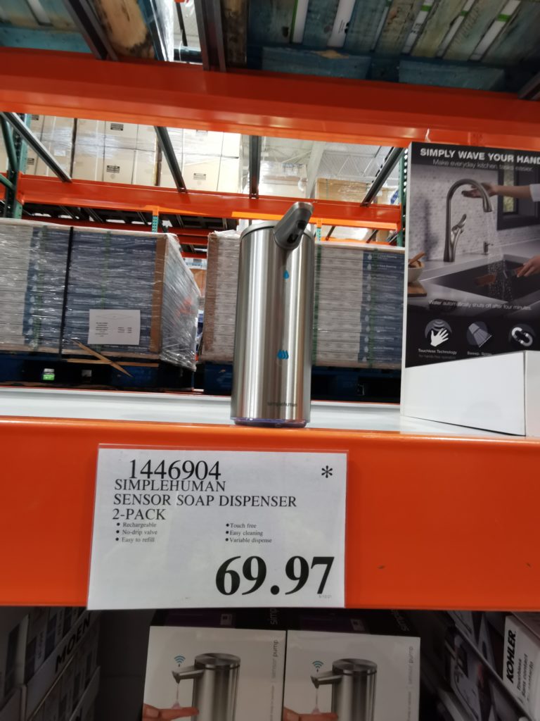 Costco1446904SimplehumanRechargeableSensorSoapDispensertag