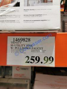 Costco-1469828-Trinity-Stainless-Steel-Utility-Sink-with-Pulldown-Faucet-tag
