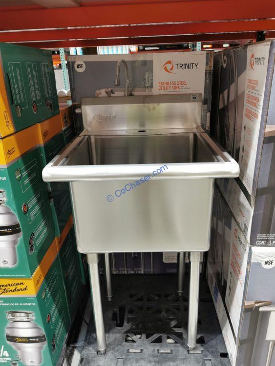 Trinity Stainless Steel Utility Sink, Costco Utility Sink With Cabinet