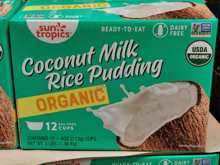Sun Tropics Organic Coconut Rice Pudding 12/4 Ounce Cups