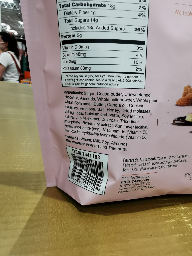 Costco1541183OMGAlmondToffeeClustersbar CostcoChaser