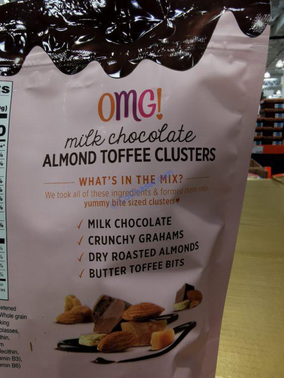 OMG! Almond Toffee Clusters 24 Ounce Bag CostcoChaser