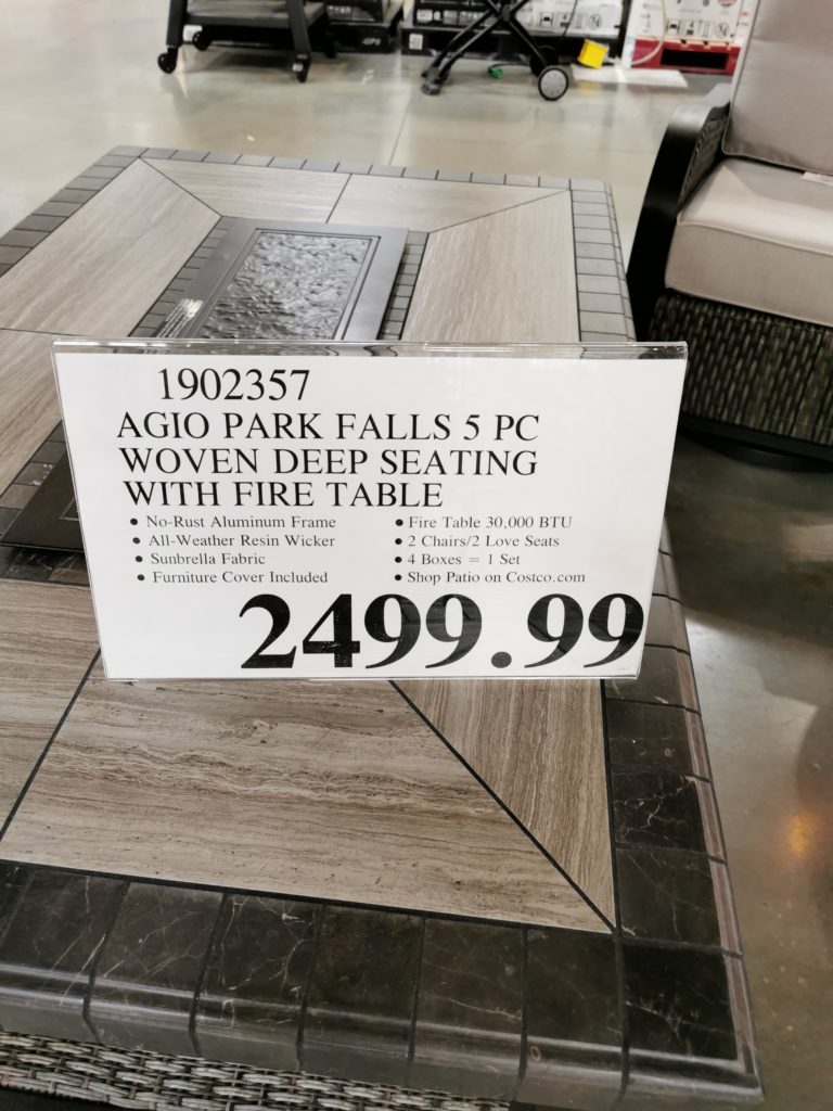 Costco1902357AgioParkFalls5pieceWovenDeepSeatingtag