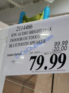 Costco-2114466- ION-Audio-Bright-Max-Indoor-Outdoor-360-Bluetooth-Speaker-tag