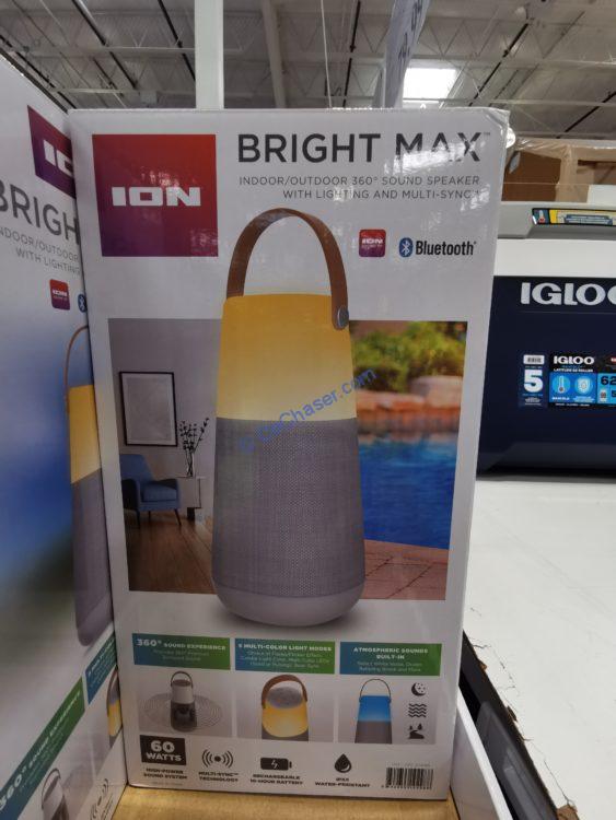 ION Audio Bright Max Indoor/Outdoor 360° Bluetooth Speaker, Model