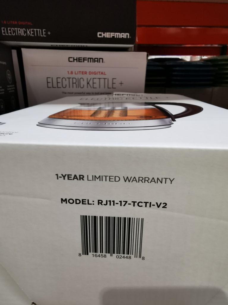Costco2246542Chefman1.8LDigitalPrecisionElectricKettlewithTea