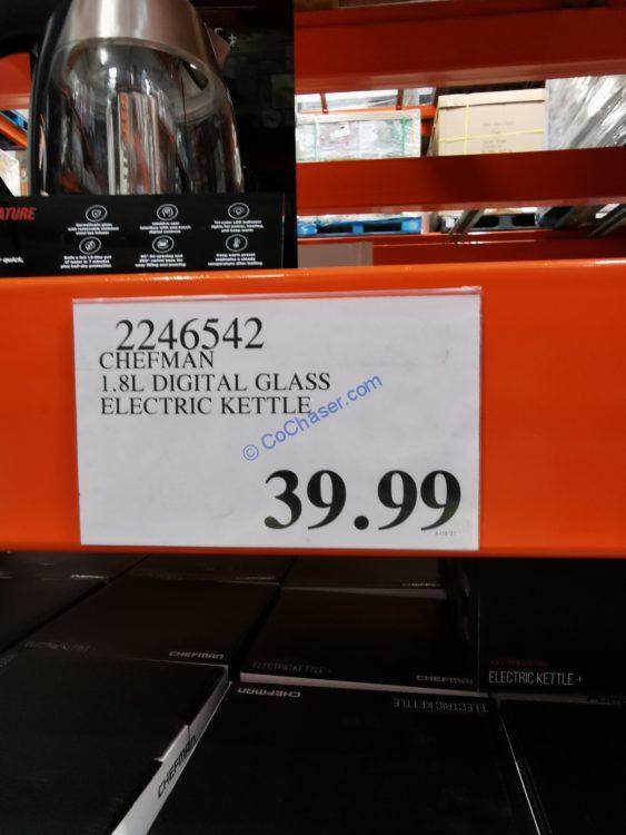 Costco2246542Chefman1.8LDigitalPrecisionElectricKettlewithTea