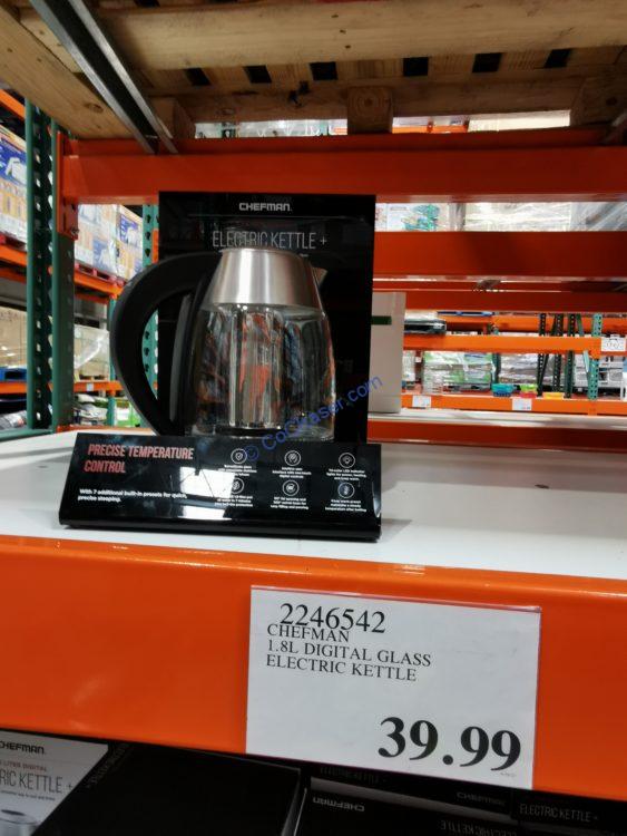 Chefman 1.8L Digital Precision Electric Kettle with Tea Infuser, Model# RJ11-17-TCTI-V2