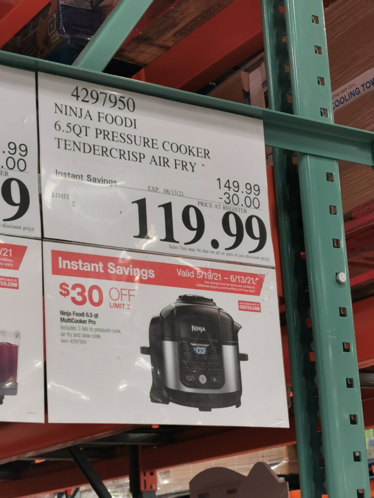 Costco4297950NinjaFoodiPro6.5QuartPressureCookerwithTenderCrisptag CostcoChaser