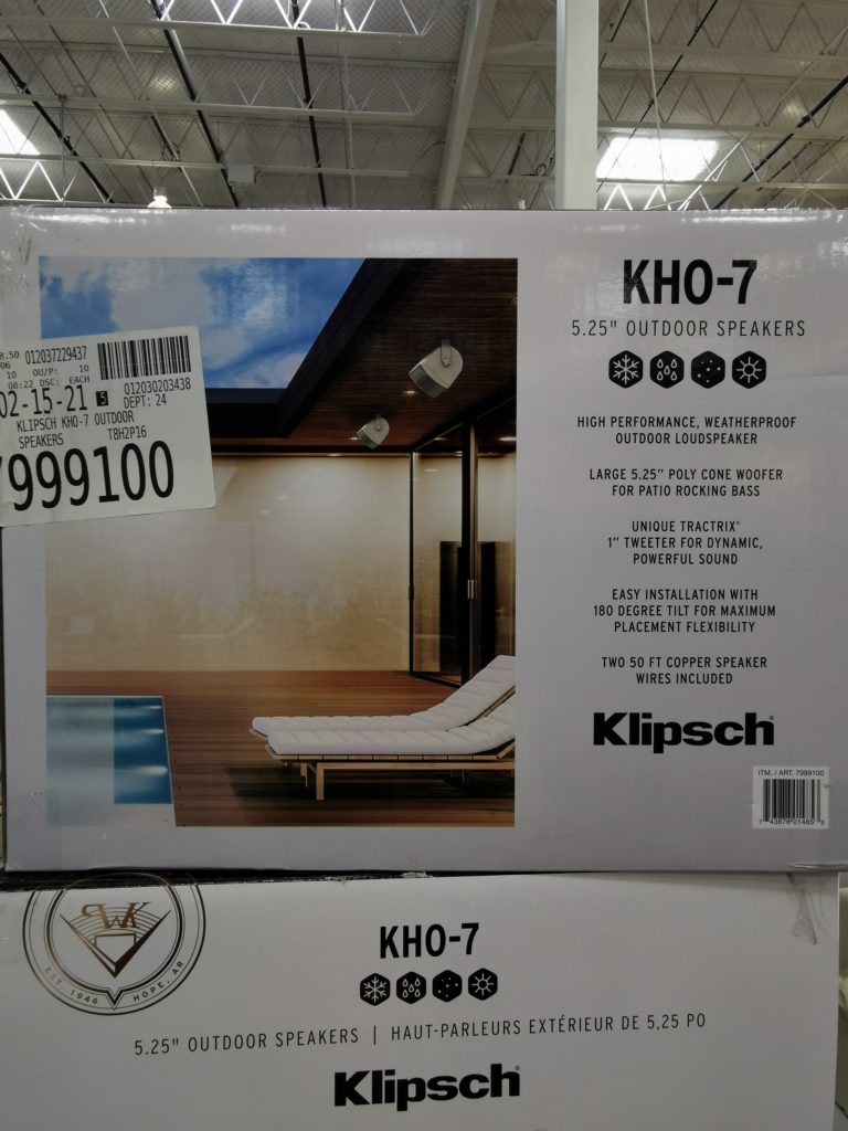 Costco7999100KlipschKHO7OutdoorWeatherproofSpeakers1 CostcoChaser