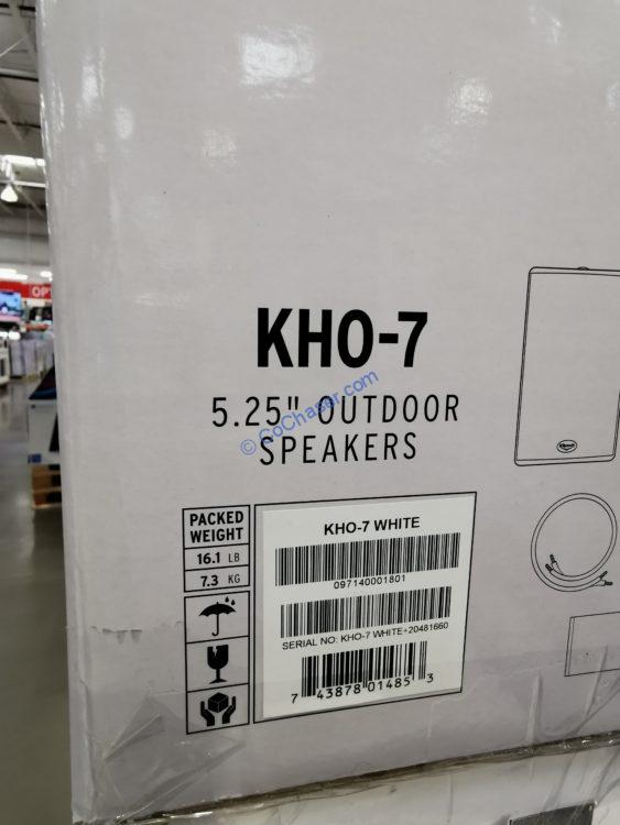 Klipsch KHO7 Outdoor Weatherproof Speakers, Model KHO7 CostcoChaser