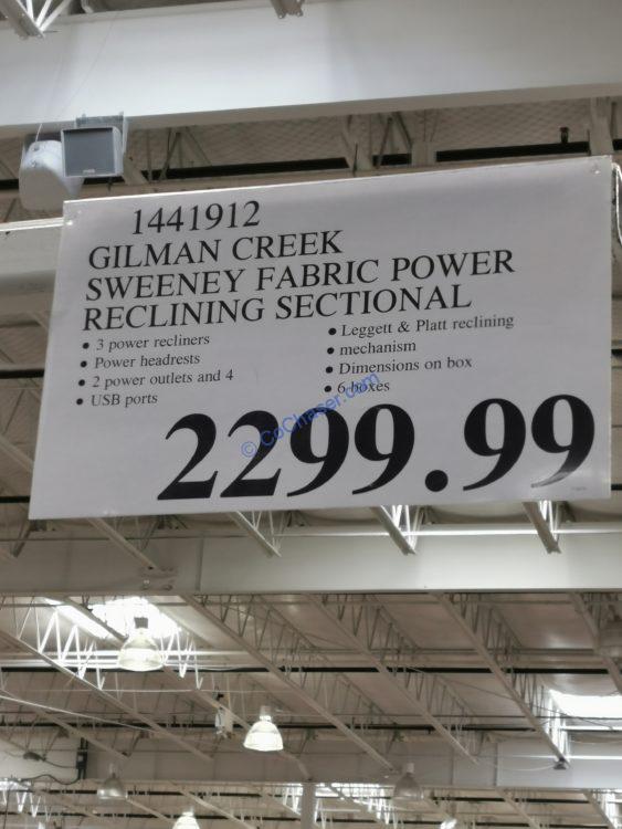 Gulman Creek Sweeney 6piece Fabric Power Reclining Sectional