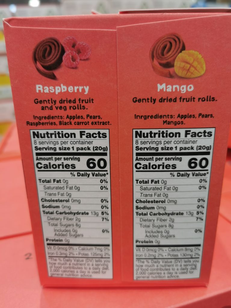 Costco1465298BearYoyosFruitRollschart CostcoChaser