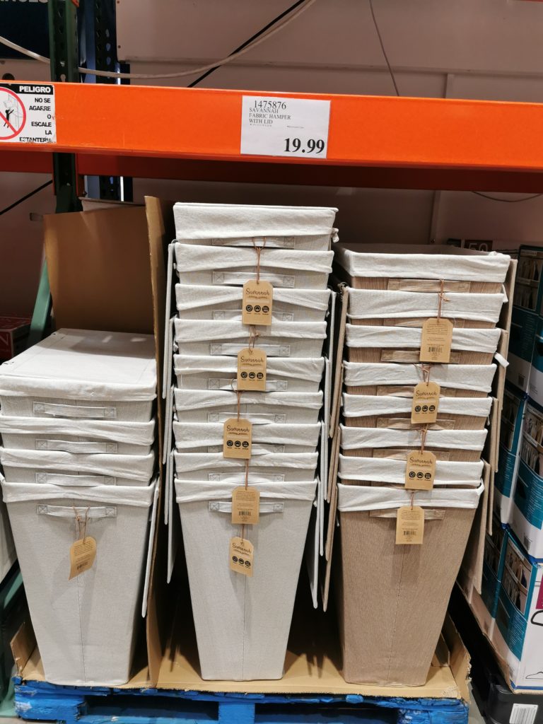 Savannah Fabric Hamper with LID CostcoChaser