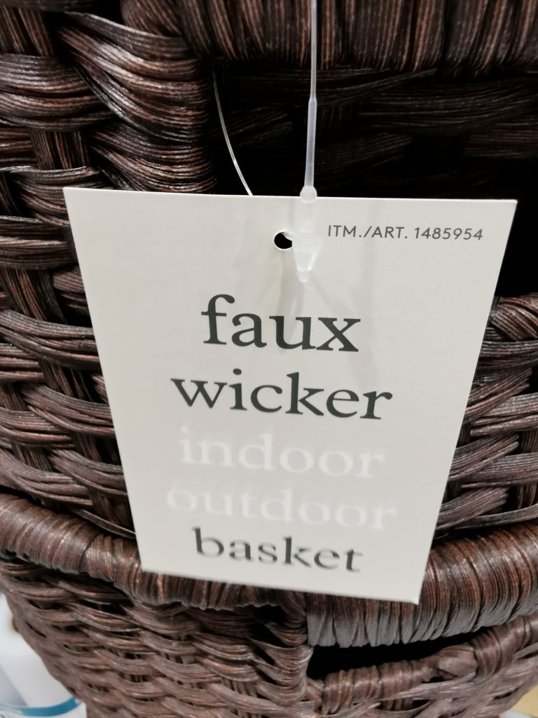 Costco1485954FauxWickerBasketwithHandlesname CostcoChaser