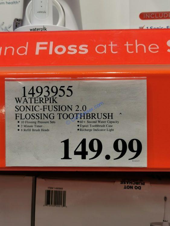 Costco1493955WaterpikSonicFusion2.0FlossingToothbrushtag