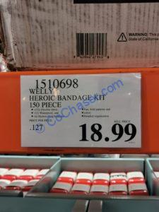 Costco-1510698-Welly-Heroic-Bandage-Kit-tag
