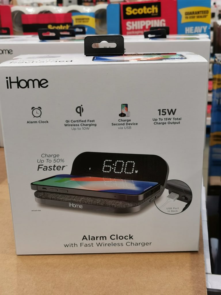 iHome Alarm with Wireless Charging IW9G CostcoChaser
