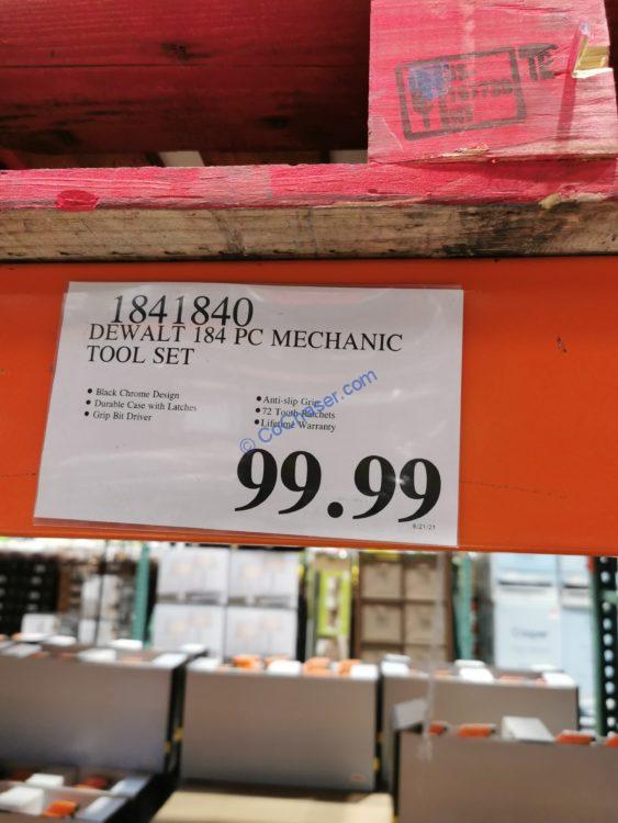 Costco1841840Dewalt184PCMechanicToolSettag CostcoChaser