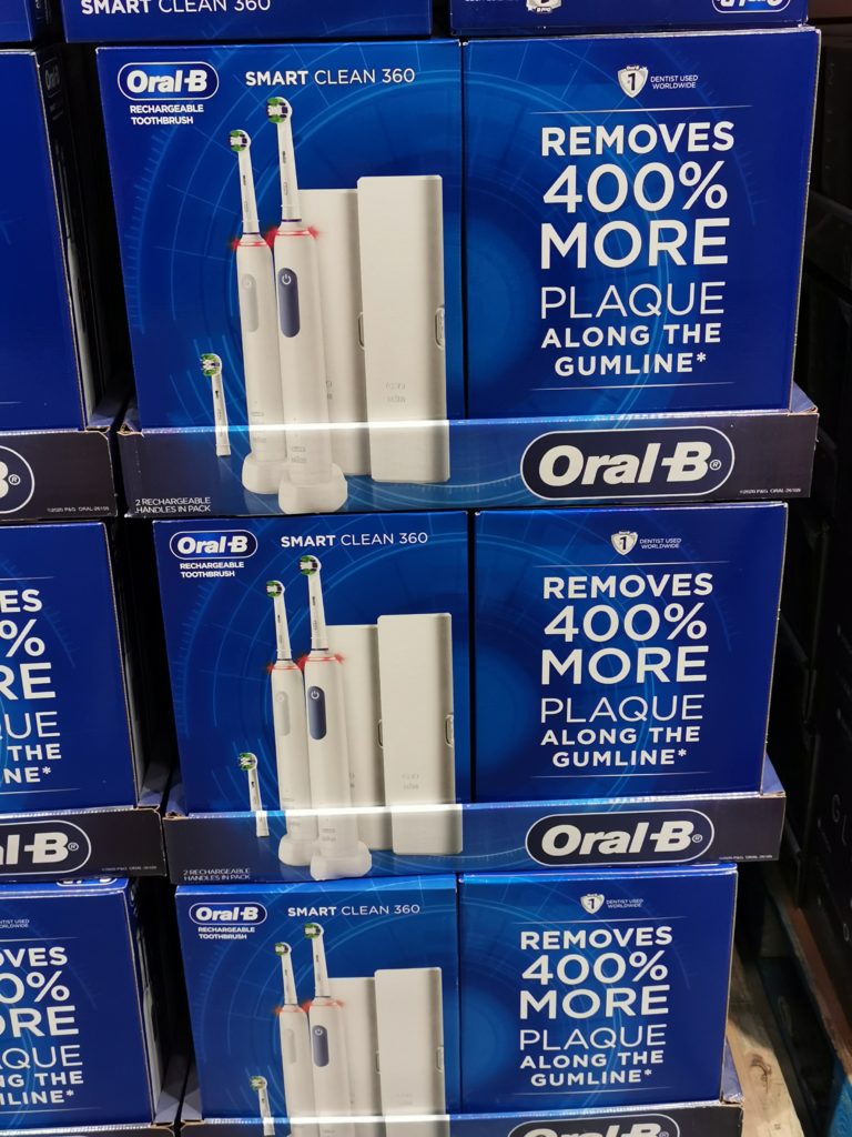 Costco2907391OralBSmartClean360RechargeableToothbrushesall
