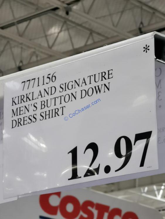 Costco7771156KirklandSignatureMensButtonDownDressShirttag
