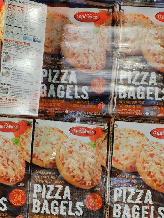 Macabees Kosher Pizza Bagels 24 Count Box CostcoChaser