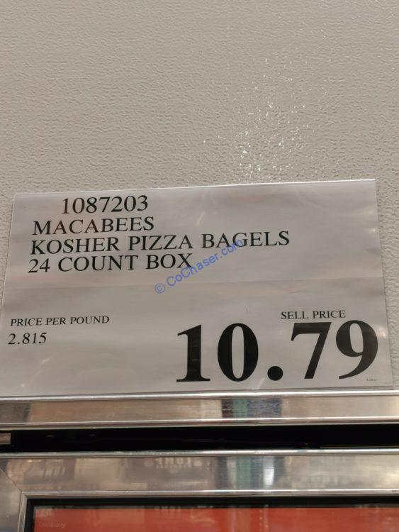 Macabees Kosher Pizza Bagels 24 Count Box CostcoChaser