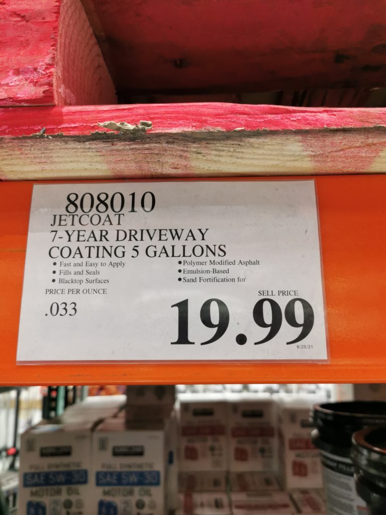 Jetcoat 7year Driveway Coating 4.75 Gallons CostcoChaser