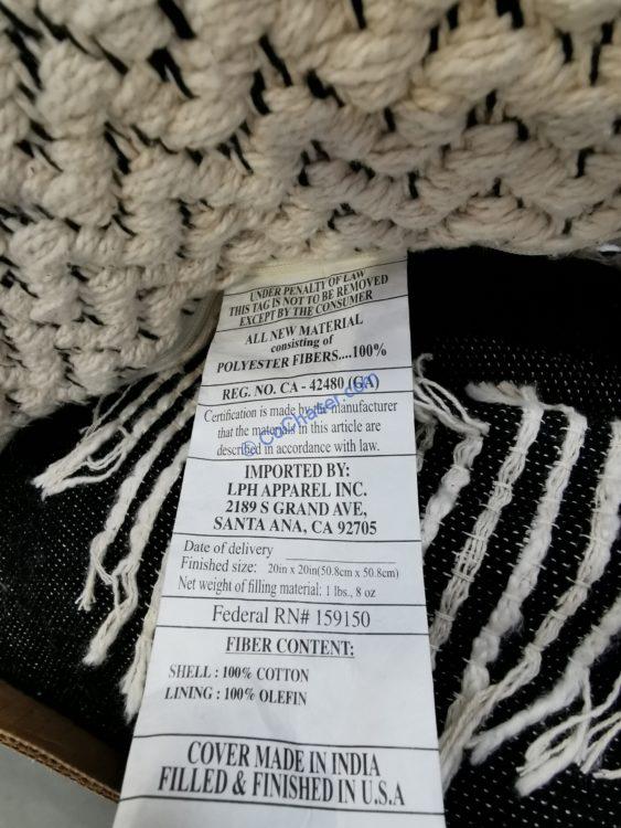 Costco1009353 PLPLCollectiveWovenDécorPillowcode CostcoChaser