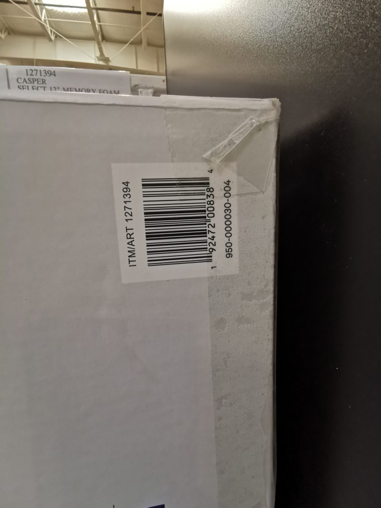 Costco12713901271394CasperSelect 12MemoryFoamMattresbar